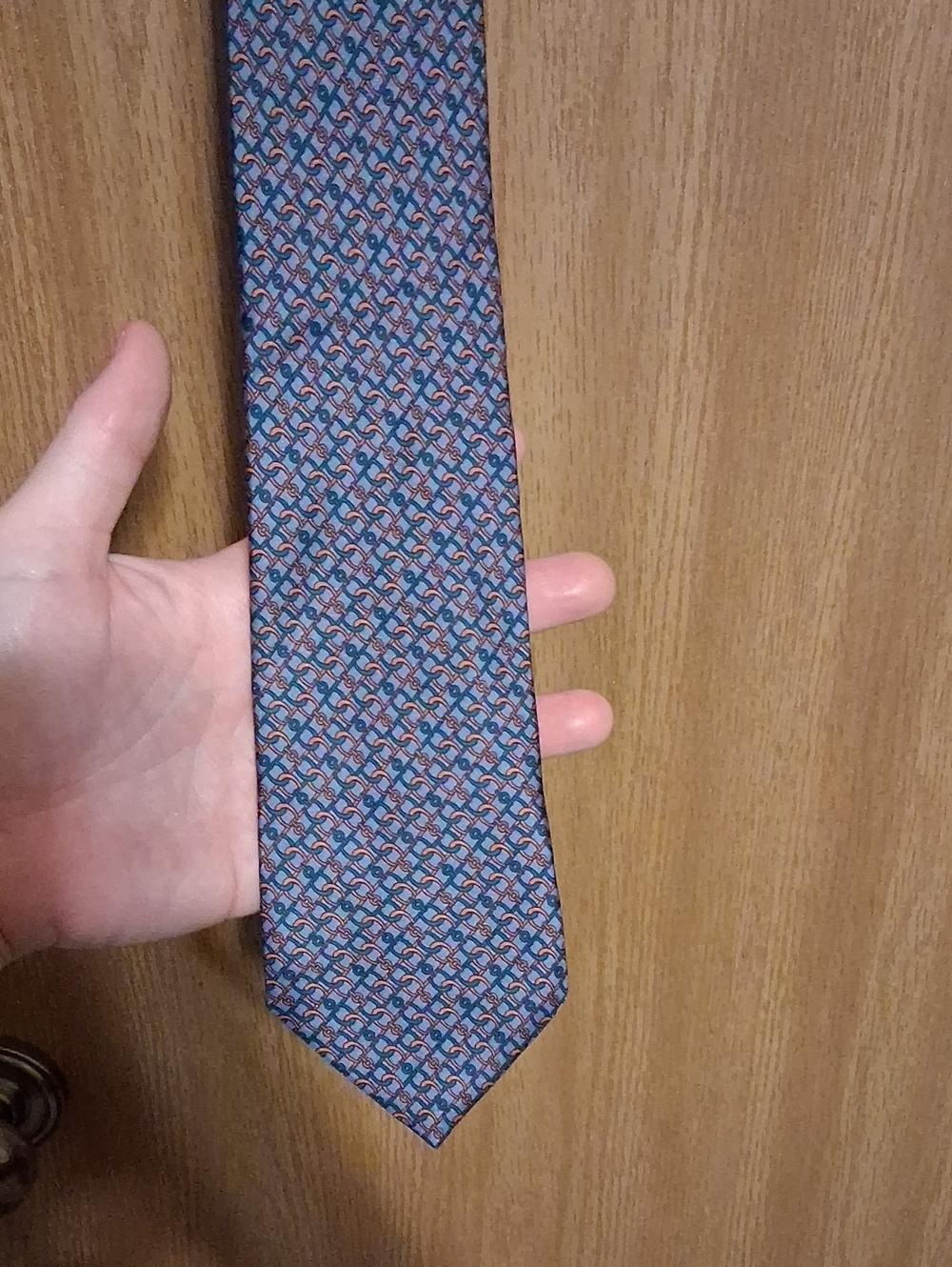 NWOT Nina Ricci Blue Patterned Silk Men's Tie